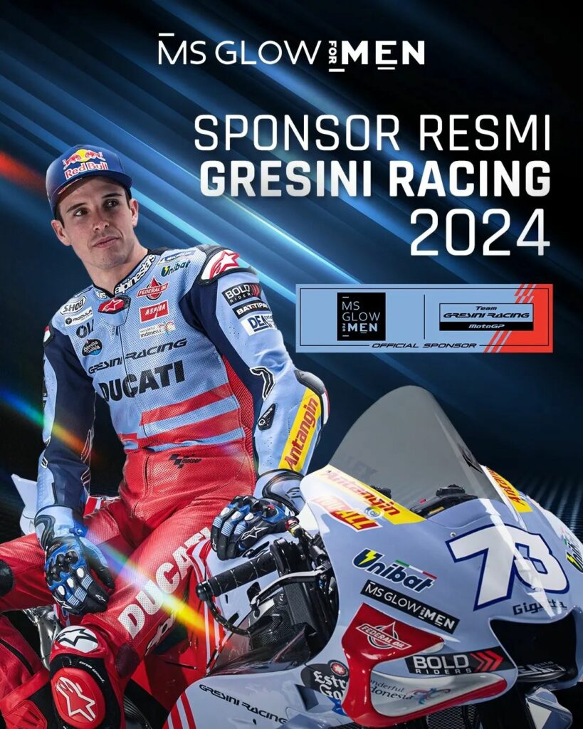 Gresini Racing Launching Tim MotoGP 2024/Instagram @msglowformen